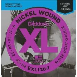 D'Addario Nickel Wound 7-string Electric Guitar Strings - StewMac