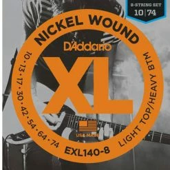 D'Addario XL Nickel Wound 8-String Electric Guitar Strings - StewMac