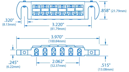 Pigtail Aluminum Wraparound Bridge - StewMac - Image 4
