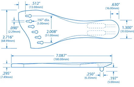 Benedetto Archtop Tailpiece - StewMac - Image 5