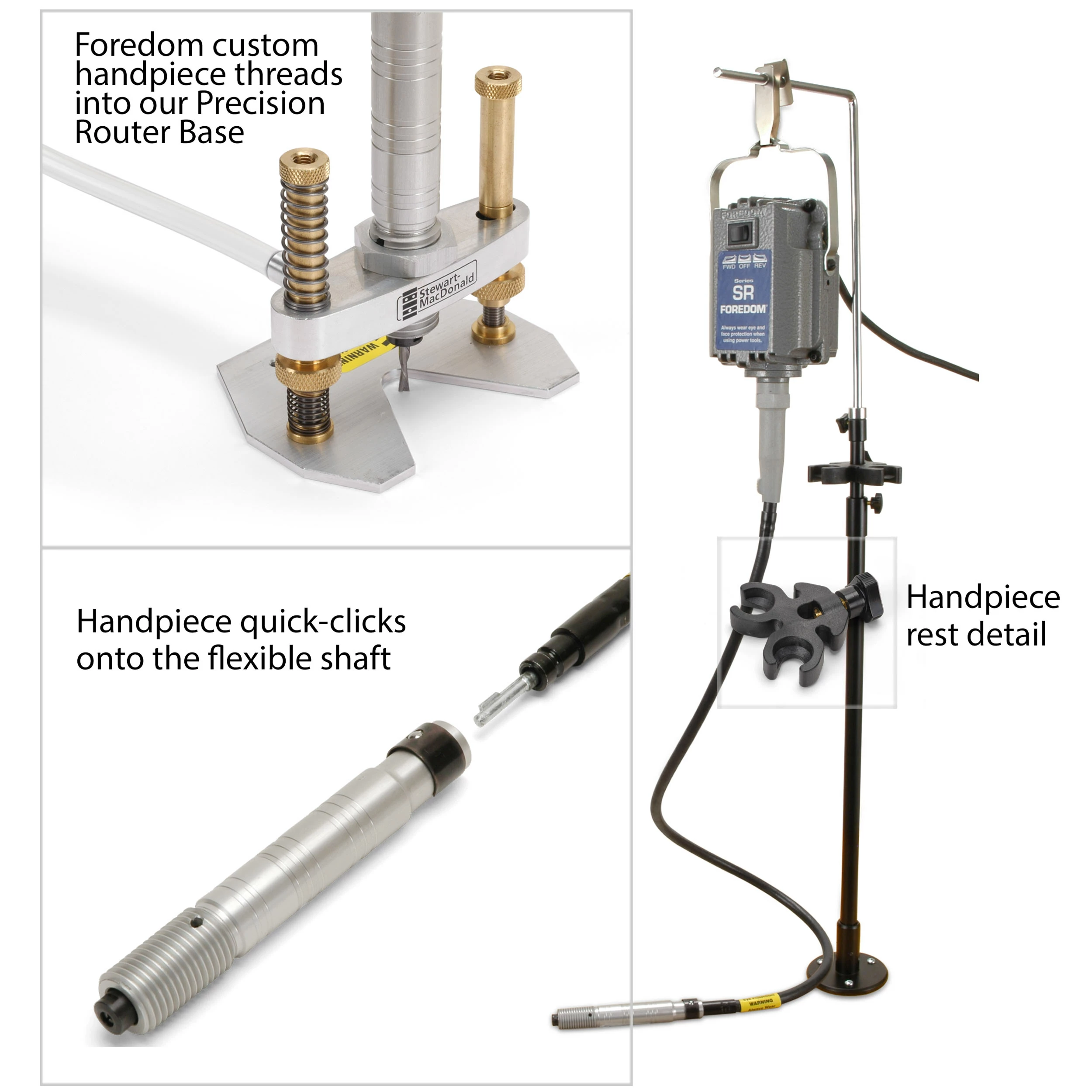 Foredom Power Tool With Precision Router Base Set, Domestic - StewMac - Image 2