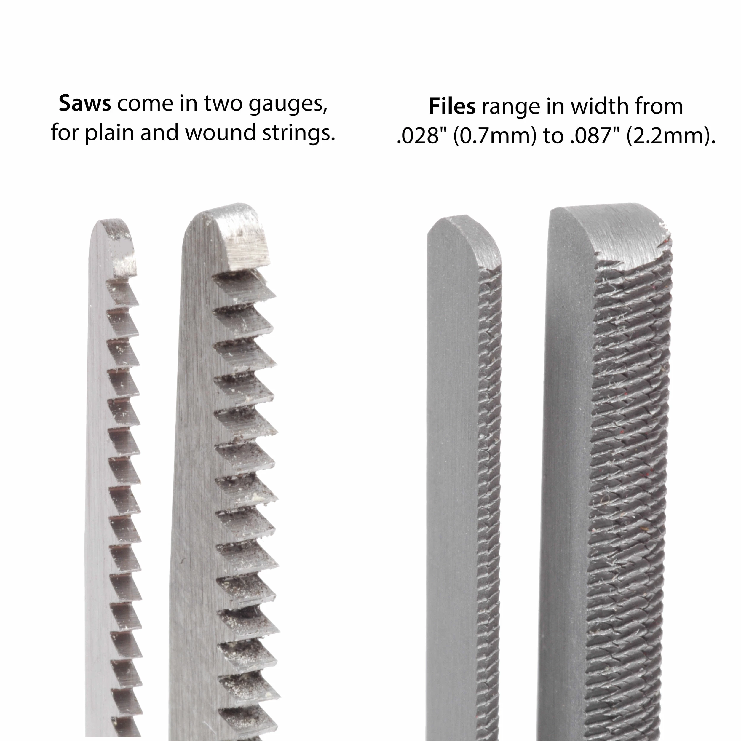 Bridge Pin Hole Slotting Saws + Files - StewMac - Image 4